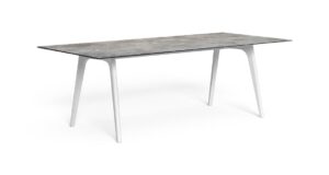 Table à manger CleoSoft//Alu Talenti aluminium thermolaqué 220x100