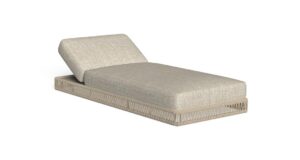 Bain de soleil Cliff Talenti avec structure en corde tressée et coussins moelleux pour l'extérieur