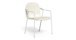 Fauteuil de repas Coral Talenti en aluminium pour extérieur avec assise déhoussable