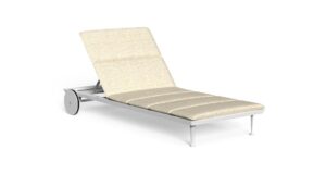 Bain de soleil relax Cruise//Alu en aluminium gris avec coussins, Talenti