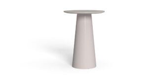 Table de bar Dolcevita avec base conique et plateau rond compact pour extérieur par Talenti
