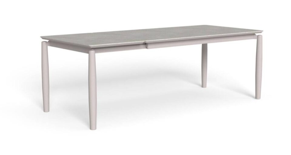 Dolcevita//Alu Table à manger extensible 160/220×95