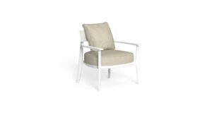 Fauteuil design Ever//Alu Talenti pour extérieur