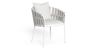 Fauteuil repas Frame en aluminium et cordes respaldo熟 Talenti
