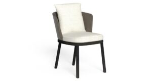 Chaise de salle à manger Itaca Talenti avec socle en Accoya®