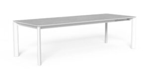 Table à manger extensible Milo en aluminium et céramique pour extérieur