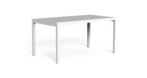Table à manger Maiorca en aluminium et verre trempé Talenti pour extérieur