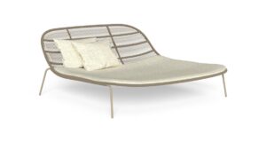 Lit de repos Panama relaxation extérieur en aluminium et cordes nautiques Talenti