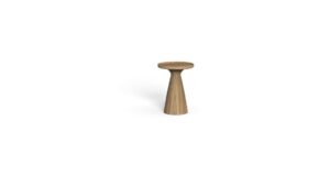 Table basse Parker h35 en bois avec forme conique et surface lisse, marque Talenti