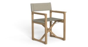 Chaise Metteur en scène Thea pliante en teck Talenti pour extérieur