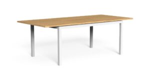 Table à manger extensible Timber 156/214 Talenti en teck et aluminium
