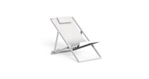 Chaise-longue Touch Talenti en aluminium et textilene pour exterieur