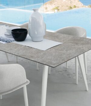 CleoSoft//Alu Table à manger 150 x 150 – Talenti
