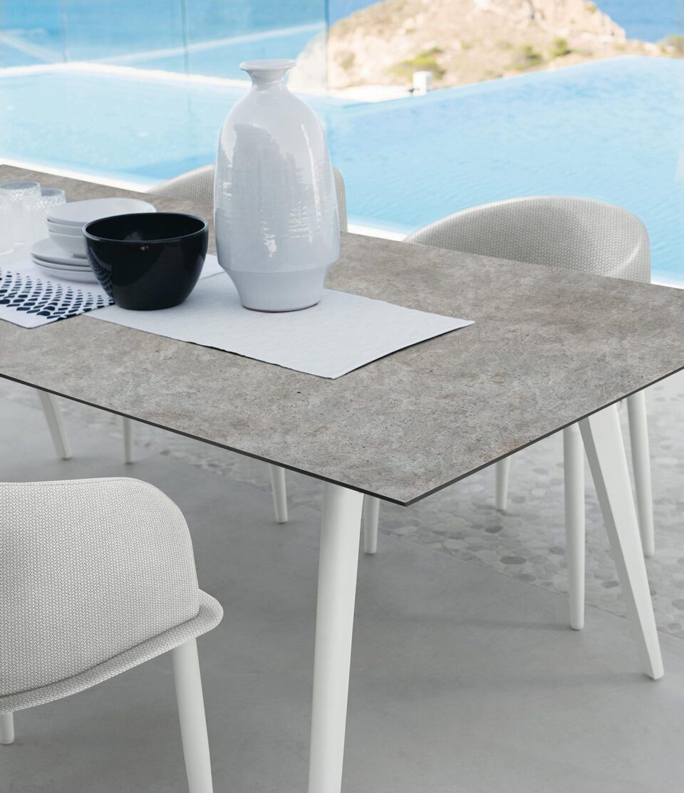 CleoSoft//Alu Table à manger 220 x 100 – Talenti