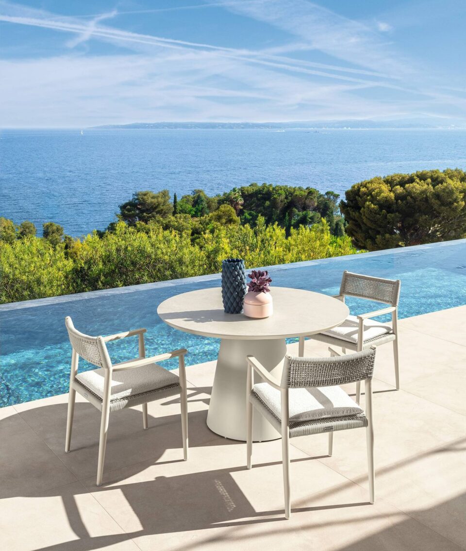 Dolcevita//Alu Table à manger D120 – Talenti