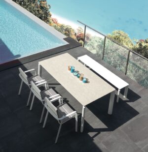 Milo Table à manger extensible 160/215 x 95 en céramique – Talenti