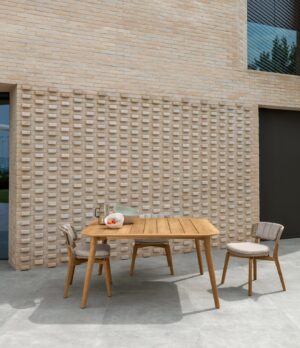 Moon//Teck Table à manger 200×100 – Talenti