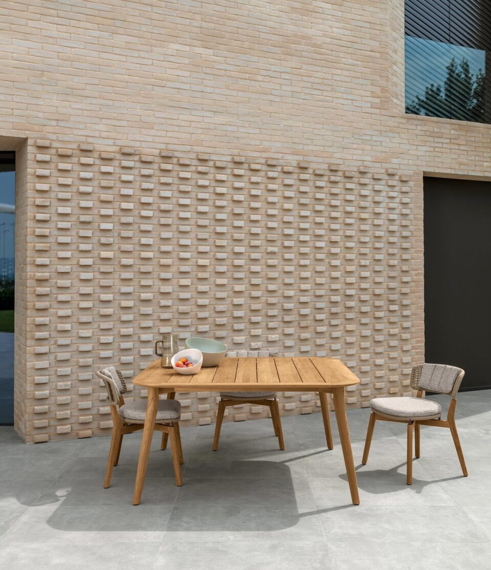 Moon//Teck Table à manger 200×100 – Talenti