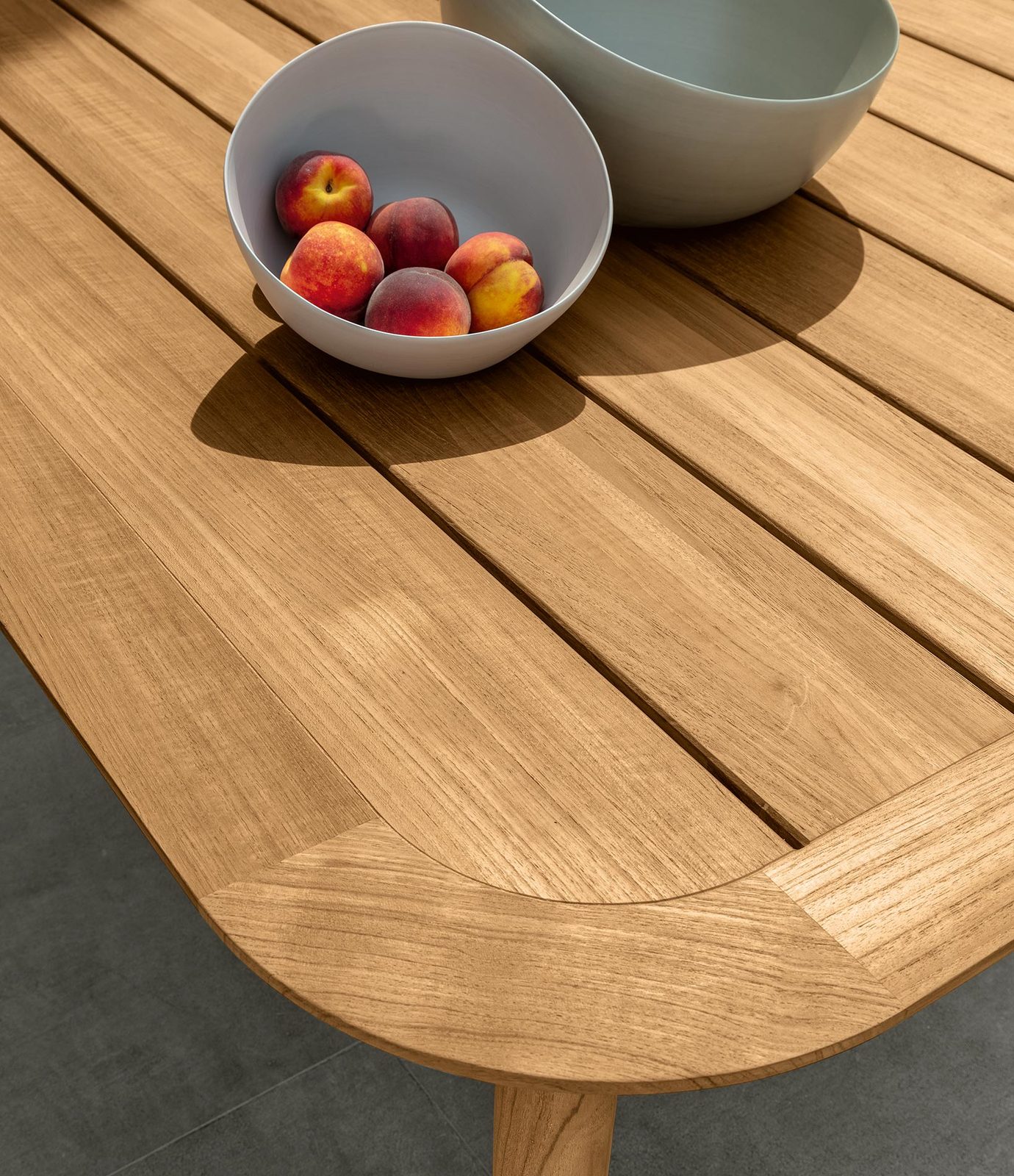 Moon//Teck Table à manger 200×100 – Talenti
