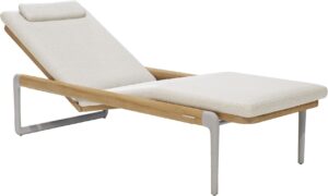 Transat Flows en bois et aluminium, design Manutti