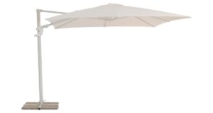 Parasol design Vulcano gris en plein air
