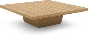 Table basse Cobi design Manutti en teck brossé ou scuro