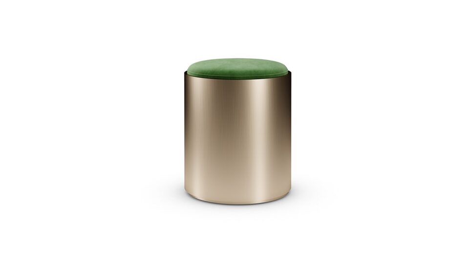 Tau 40 Steel pouf design haut de gamme – Reflex Angelo